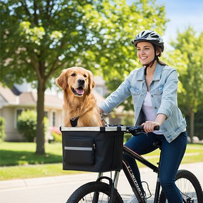 Vélo panier Chien